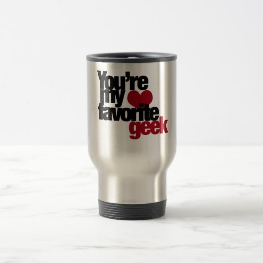 Mug De Voyage Tu es mon nerd préféré (Centre)
