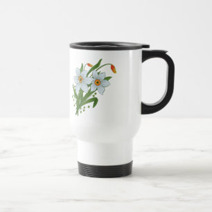 Mug De Voyage Tulipes et fleurs de jonquilles