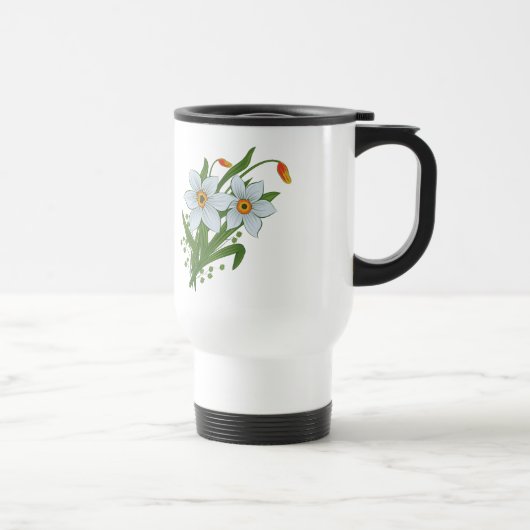Mug De Voyage Tulipes et jonquilles Fleurs (Droite)