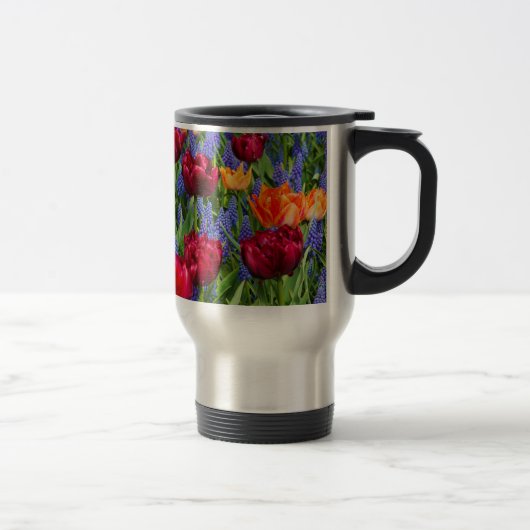 Mug De Voyage Tulipes rouges et oranges (Droit)