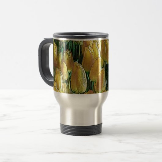 Mug De Voyage Tulips Sunshine Yellow (Devant gauche)