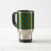 Mug De Voyage Turquoise et jaune (Devant gauche)