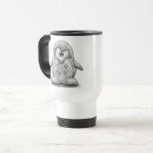 Mug De Voyage Tux en acier (Devant gauche)