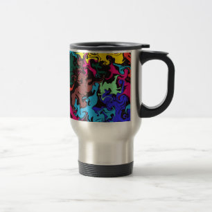 Mug De Voyage Twirls colorés Abstraits /