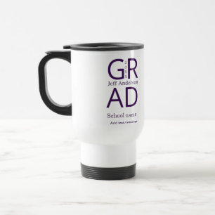 Mug De Voyage typographie de graduation moderne simple minimale