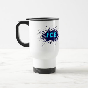 Mug De Voyage Typographie de Graffiti sur Glace Design d'Art de