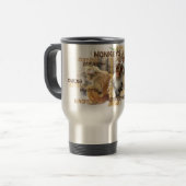 Mug De Voyage Typographie des singes mignons (Devant gauche)