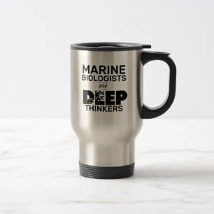 Mug De Voyage Typographie du biologiste marin