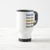 Mug De Voyage Typographie du Boho enseignant (Devant droit)