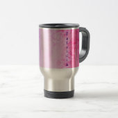 Mug De Voyage Typographie rose violet simple Nom moderne Monogra (Devant droit)