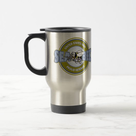 Mug De Voyage U.S. Bataillon de construction de marine (Gauche)