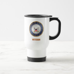 Mug De Voyage U.S. Voyage de vétéran de marine/tasse de