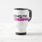 Mug De Voyage Un bataillon de construction m'aime, soit jaloux ! (Devant droit)