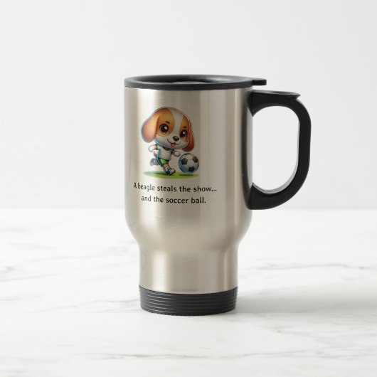 Mug De Voyage Un beagle vole le spectacle (Droit)
