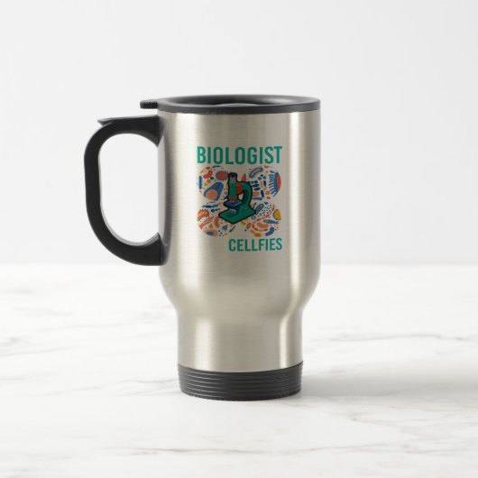 Mug De Voyage Un biologiste prend des cellules en microbiologie (Gauche)