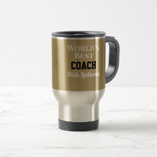 Mug De Voyage Un cadeau personnalisé ! Meilleur entraîneur mondi