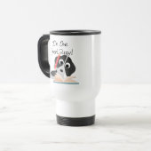 Mug De Voyage Un Chiot intelligent (Devant gauche)