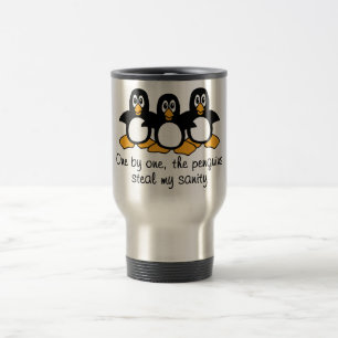 Mug De Voyage Un la conception drôle d'énonciation de pingouins