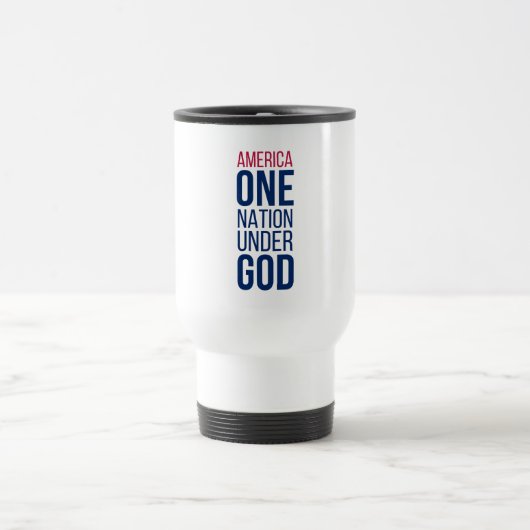 Mug De Voyage Une nation sous Dieu (Centre)