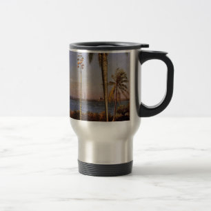Mug De Voyage Une vue aux Bahamas par Bierstadt Albert.