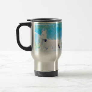 Mug De Voyage Unicorne dans un monde de rêve paradisiaque custom