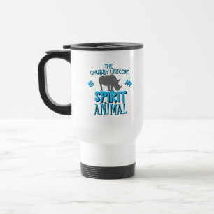 Mug De Voyage unicorne de chubby mon animal d'esprit