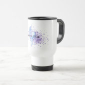 Mug De Voyage Unicorne de la petite fille pourpre (Devant droit)