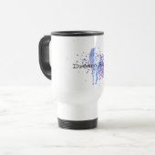 Mug De Voyage Unicorne de la petite fille pourpre (Devant gauche)