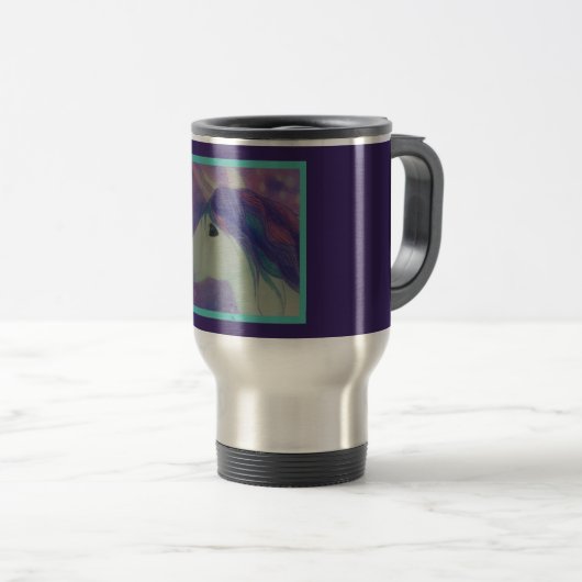Mug De Voyage Unicorne intergalactique (Devant droit)