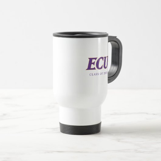 Mug De Voyage Université de Caroline de l'Est | Logo de l'écu (Devant droit)
