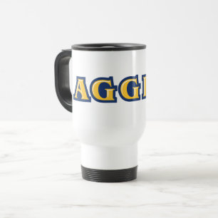 Mug De Voyage Université d'État NCA&T   Mot-symbole Aggies