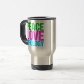 Mug De Voyage Urologiste Paix Aimer Urologie (Devant gauche)