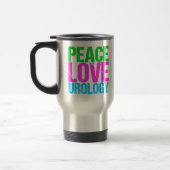 Mug De Voyage Urologiste Paix Aimer Urologie (Gauche)