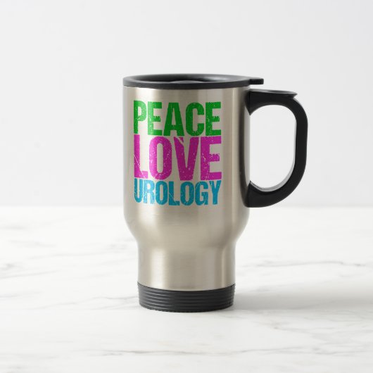 Mug De Voyage Urologiste Paix Aimer Urologie (Droit)