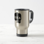 Mug De Voyage USA Fist Bump avec le drapeau américain (Devant droit)