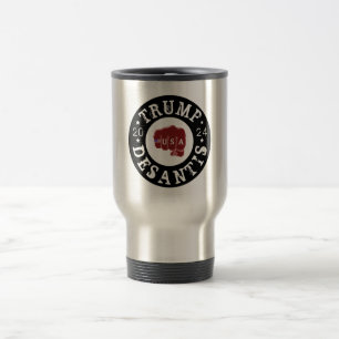 Mug De Voyage USA Fist Tattoo Trump DeSantis 2024