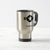 Mug De Voyage USA Game on black (Devant droit)
