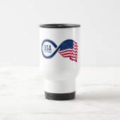 Mug De Voyage USA Infinity Flag (Centre)