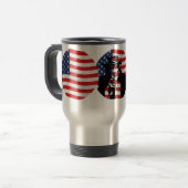 Mug De Voyage USA Stars & Stripes / Oncle Sam (Devant gauche)