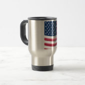 Mug De Voyage USA Unites : Stripes & Stars en Gras Design (Devant gauche)