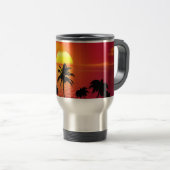 Mug De Voyage Vacances tropicales de croiseur de puissance de (Devant droit)
