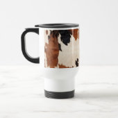 Mug De Voyage Vache blanche noire Brown occidentale (Gauche)
