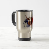 Mug De Voyage Vache longhorne du Texas (Devant gauche)