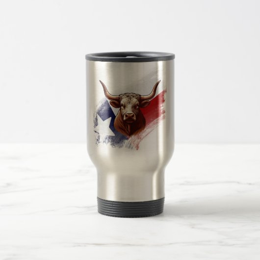 Mug De Voyage Vache longhorne du Texas (Centre)