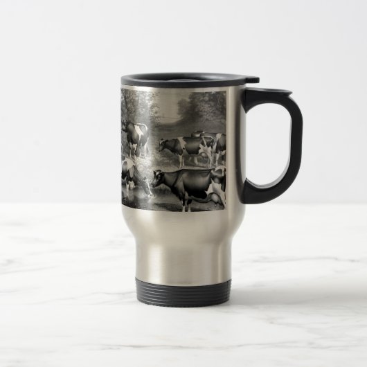 Mug De Voyage Vaches libres Holstein vaches frey (Droit)