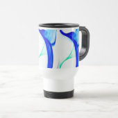 Mug De Voyage Vagues Abstraites (Devant droit)
