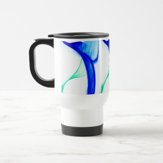 Mug De Voyage Vagues Abstraites (Gauche)
