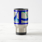 Mug De Voyage Vagues Abstraites (Centre)