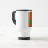 Mug De Voyage Vagues rouges et vertes (Devant gauche)