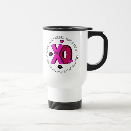 Mug De Voyage Valentine Hugs et baisers (Droite)